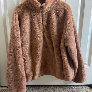 Cozy Brown Fleece Jacket
